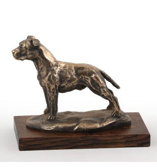 Amerykański Staffordshire terrier figurka na drewnie Art-Dog